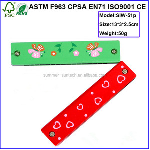 Bằng gỗ 12 Cái Harmonica, Mouth Organ Harmonica Nhạc Đặt Bé Harmonica để bán - Product Image 6