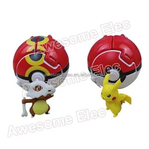 Pokemon Aller Ball Figurine En Plastique Flexible en plein essor pokeball Pikachu poke boule de chiffres