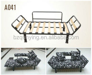 Gran oferta, pequeño sofá cama plegable con estructura de tubo de metal y base de listón - Product Image 2