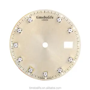 OEM Application Real 3D Index Dial Man Date Silver Diamond Dial