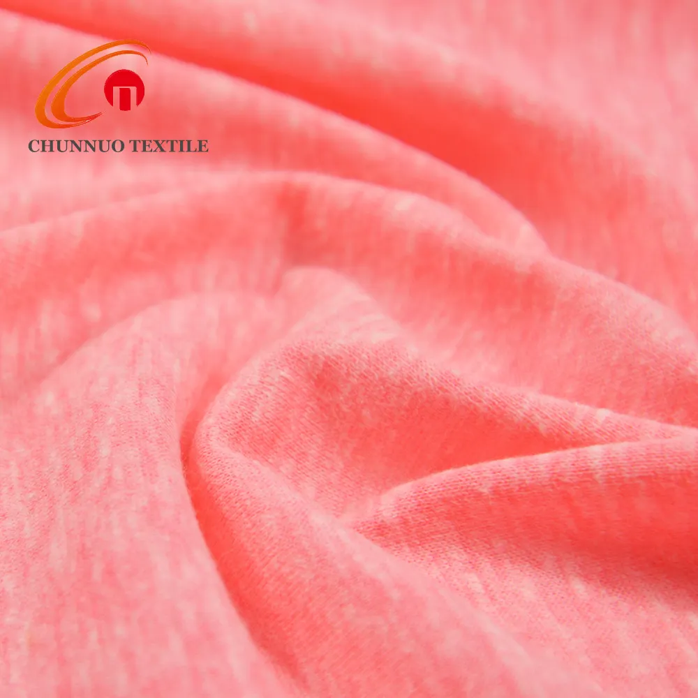 Chunnuo duy nhất Jersey sợi nhuộm Viscose polyester cotton pha trộn vải cho T-Shirt