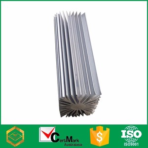 OEM de la aduana de girasol forma de aletas de aluminio del disipador de calor - Product Image 1