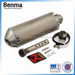 SOMBRA YBR250 CB300 moto termoestabilidad tubo de escape silenciador silenciador de titanio - Product Image 1