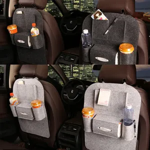 New design wholesale price felt car back seat storage bag side organizer