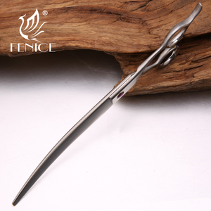 Ensemble de ciseaux de toilettage pour animaux de compagnie en acier inoxydable professionnel, lame incurvée de 8 pouces pour chiens - Product Image 5