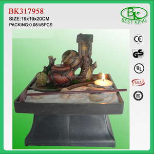 2017 polyresin fuente de agua con vela zen - Product Image 6