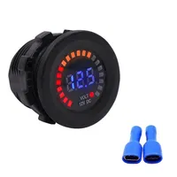 Impermeabile Display A LED Voltmetro Digitale Per Auto Moto Voltage Meter Tester di Tensione Per Auto Batteria 12V 24V 36V