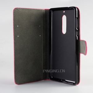 Ốp Dạng Ví Lật Da Pu Sọc MOQ Nhỏ Dành Cho Nokia 6 5 3 2 1X6 2018 X30 G60 C31 G400 G11 Plus C200 - Product Image 3