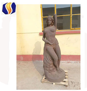 Patung besi cor taman dekorasi patung anjing luar ruangan - Product Image 3