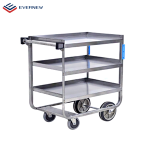 Carrito de utilidad de acero inoxidable <span class=keywords><strong>con</strong></span> 3 estantes, carrito de autobús comercial para Hotel, restaurante, comedor, servicio de utilidad - Product Image 3