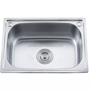 Mejor calidad precio más barato solo vaso de acero inoxidable 201 fregadero con escurridor - Product Image 1