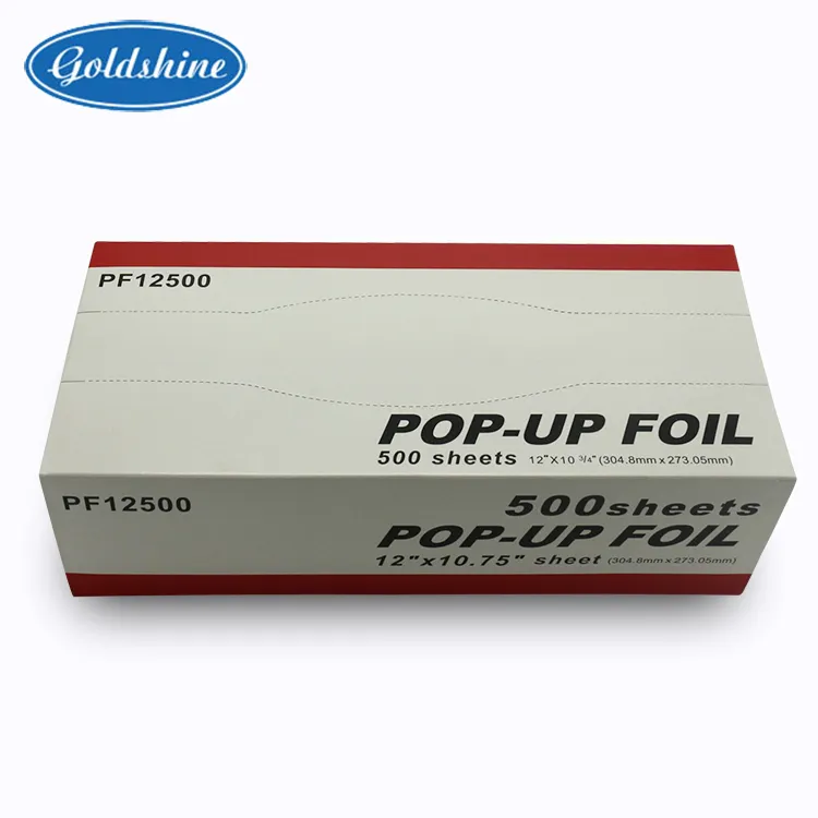 Lembar Foil Pop Up OEM ODM Rol Dapur Aluminium untuk Kemasan Makanan Garde Penggunaan Dapur