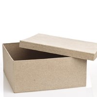 Cajas de papel kraft con tapas, color marrón, ecológico
