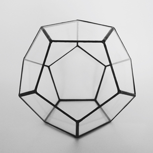 Fünfeckiges Kugelförmiges Offenes Glas Geometrisches <span class=keywords><strong>Terrarium</strong></span> zur Heimdekoration - Product Image 4