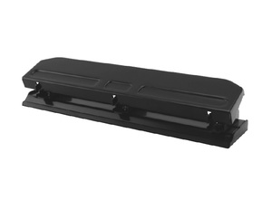 Perforadora Manual de acero para escritorio, perforadora de tres agujeros de papel, <span class=keywords><strong>negra</strong></span>, ajustable - Product Image 4