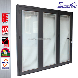 Alibaba china prezzo di porta in alluminio per esterni in alluminio bi-pieghevole porta di vetro - Product Image 3