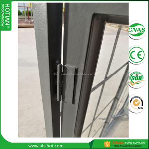 Derniers modèles de fenêtres à battants, fenêtre à <span class=keywords><strong>grille</strong></span> <span class=keywords><strong>en</strong></span> acier avec cadre <span class=keywords><strong>en</strong></span> acier vitré noir et grilles - Product Image 4