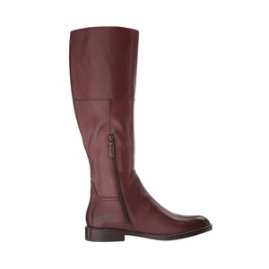 <span class=keywords><strong>Botas</strong></span> de Cuero <span class=keywords><strong>Italianas</strong></span> Hechas a Mano para Otoño/Invierno, Punta Redonda, para <span class=keywords><strong>Mujer</strong></span>, por Encima de la Rodilla, Tacón Grueso - Product Image 4