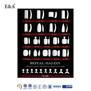 Ea-Kit de <span class=keywords><strong>uñas</strong></span> acrílicas, cobertura completa, puntas acrílicas curvadas, <span class=keywords><strong>uñas</strong></span> postizas personalizadas <span class=keywords><strong>transparentes</strong></span> - Product Image 6