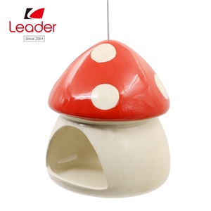 Casa de pájaros en forma de seta, colgante de árboles, baño de pájaros, alimentador de pájaros de cerámica, colgante, novedad de 2019 - Product Image 6