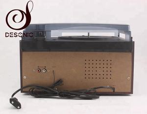 <span class=keywords><strong>Lecteur</strong></span> <span class=keywords><strong>de</strong></span> disques vinyles vintage DESONIC, radio AM/FM, <span class=keywords><strong>lecteur</strong></span> <span class=keywords><strong>CD</strong></span>, <span class=keywords><strong>enregistreur</strong></span> USB et cassette, platine, entrée auxiliaire, sortie RCA pour l'Europe - Product Image 6