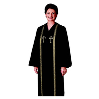 Robes de prêtre longues noires