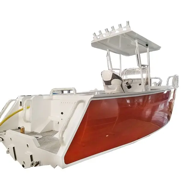17ft алюминиевая рыболовная лодка с центральной консолью, МОРСКОЙ лодочный двигатель для продажи