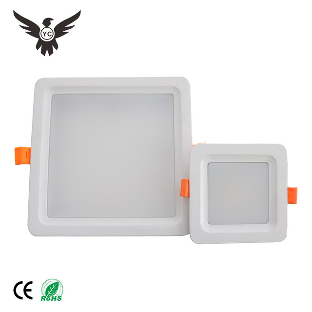 Anti-glare Commercial Dimmable ultra Slim 7w 12w 15w 18w 24w 36w Recessed SMD square LED Down Light Downlight for Retail Store