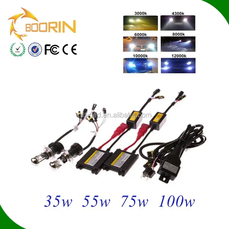 Kit au xénon hid pour phares de voiture au xénon, 12v, 35w, 6000k, h7, h1, h3, h4, h8, h9, h11, 9005, D2R, 9006, livraison gratuite