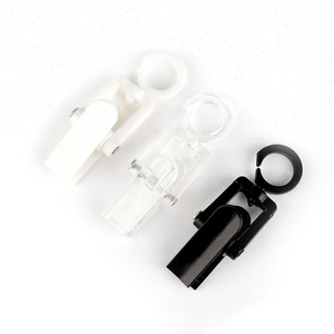 Petits anneaux de <span class=keywords><strong>rideau</strong></span> en plastique noir - Product Image 2