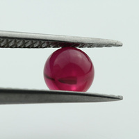 Perles de corindon rouge sang de pigeon de taille personnalisée 3 mm pour bijoux Prix 1 carat Rubis synthétique créé en laboratoire