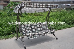 poly rattan tres plazas egg chair / de interior silla colgante del oscilación / exterior patio jardín columpio balcón ( DH-203 ) - Product Image 2