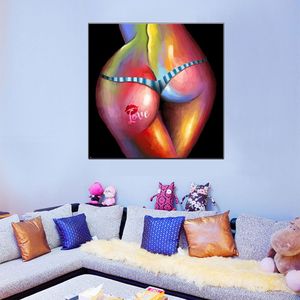 Colorful Oil Painting Woman Naked Decoration Painting One Pcs Home Decor <strong>on</strong> Canvas Modern <strong>Wall</strong> Prints <strong>Art</strong> <strong>Work</strong> - Product Image 4