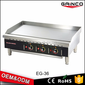Calandre de comptoir en acier inoxydable, 1 pièce, plaque plate, grille électrique professionnelle - Product Image 2