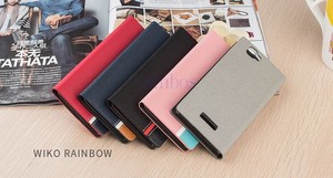 Mélanger la couleur étui en cuir avec fente pour carte imprimé personnalisé pour <span class=keywords><strong>WIKO</strong></span> arc - en - - Product Image 1