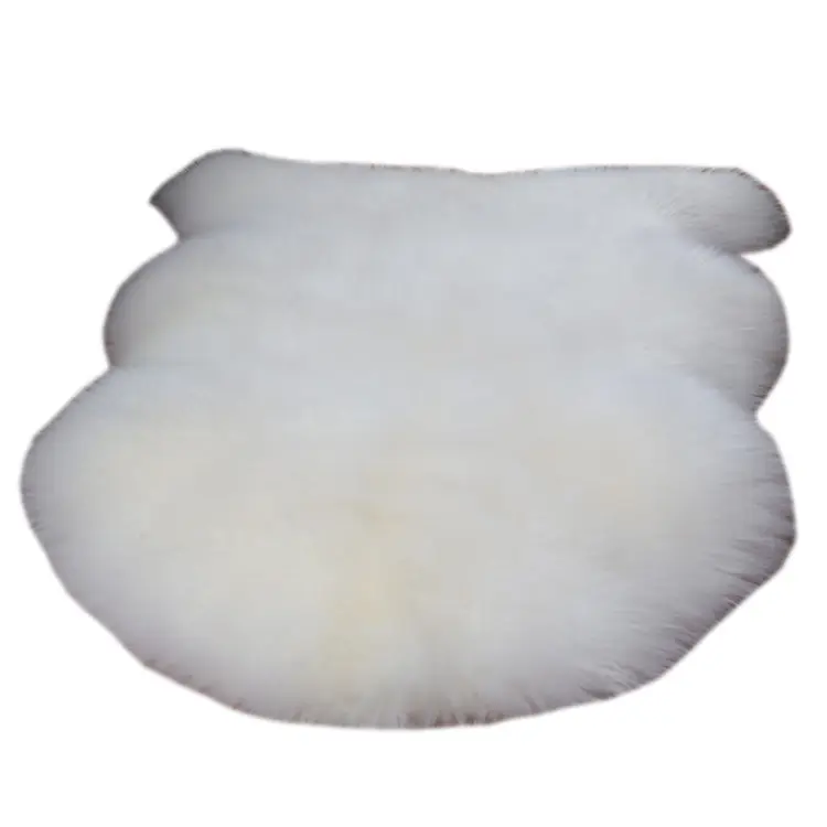 Öko-Bräunung Schafs haut Shaggy Fur Baby Rug Home Dekoration