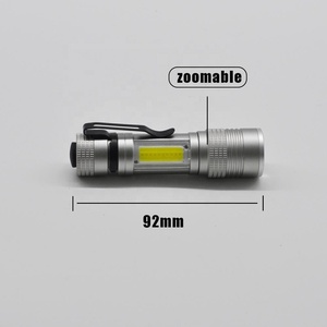 Small Aluminum COB <strong>Torch</strong> <strong>Pen</strong> Clamp Portable Pocket Mini LED Flashlight with Clip - Product Image 3