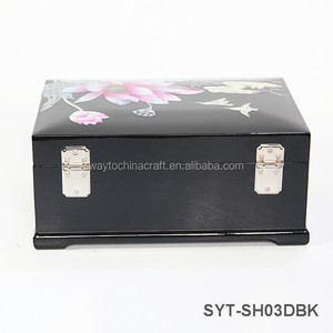 Luxury <strong>Wooden</strong> Jewellery Box with Mirror and Drawer - Product Image 4