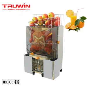 Automatic commercial orange/lemon juicer machine with stainless steel bins