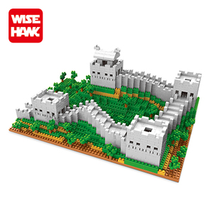 Bloques de Construcción Creativos Wise Hawk, Mini Bloques de la <span class=keywords><strong>Gran</strong></span> Muralla, Ladrillos de Plástico para Construir, Fábrica de Juguetes China - Product Image 1
