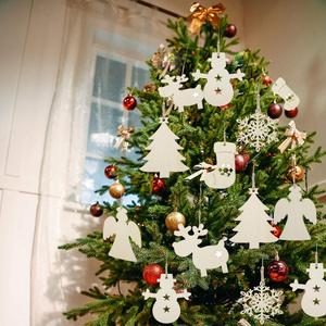 Decorativo Ritaglio <span class=keywords><strong>di</strong></span> Legno <span class=keywords><strong>di</strong></span> <span class=keywords><strong>Natale</strong></span> ornamenti abbellimenti per le forniture promozionali del partito - Product Image 6