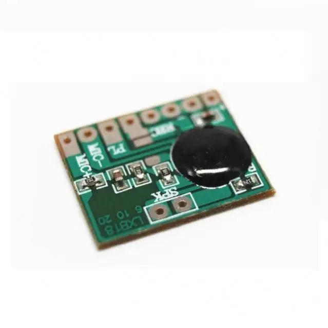 ISD1806 6 S Dapat Direkam Suara Chip IC Suara Musik Berbicara Perekam Modul 8ohm Speaker Elektronik Hadiah Kartu Ucapan 3- 4.5 V