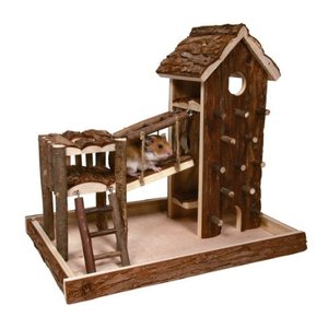 <span class=keywords><strong>Tour</strong></span> de jeu naturelle en bois pour rongeurs EUDR / Spielturm Gym Hamster Maze - Product Image 2