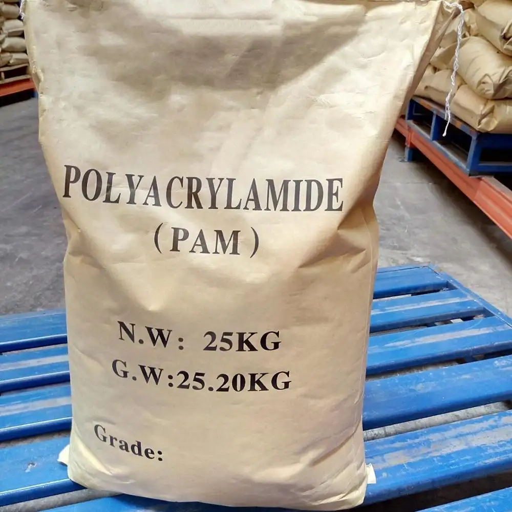 Polacrylamide pam cationic אבקה פוליאלקטרוליטים לטיפול במים