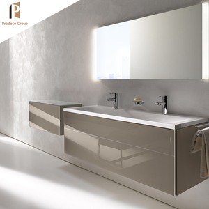 Mobile <span class=keywords><strong>Bagno</strong></span> Moderno Economico Resistente all'Acqua <span class=keywords><strong>per</strong></span> Hotel, Ecologico, con Specchio e Armadietto a Muro in Legno Massello - Product Image 2