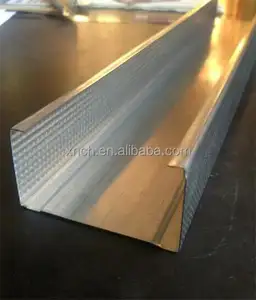 Ceiling metal studs and track for drywall partition