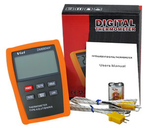 Termometro Digitale Portatile DM6804A+ a Lettura Rapida con Termocoppia Multipla - Product Image 6