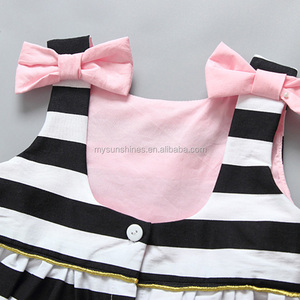 Chic Black and White Frock Dress In A 