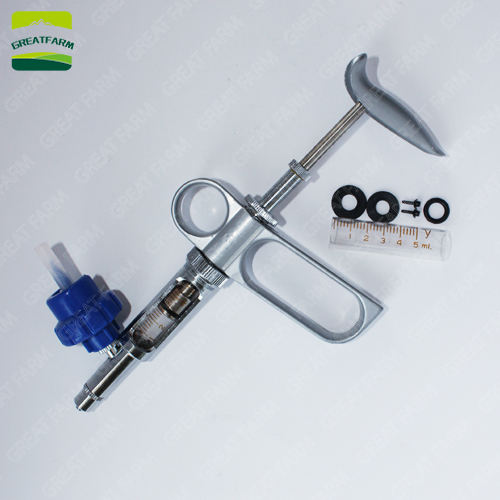 2/5ml Automatic Metal Veterinary Syringe for Livestock Vaccination ...