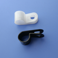 Collier de serrage pour câble de type R 1/4, en plastique et métal, clips de câble à vis en nylon épaissi pour la fixation des fils